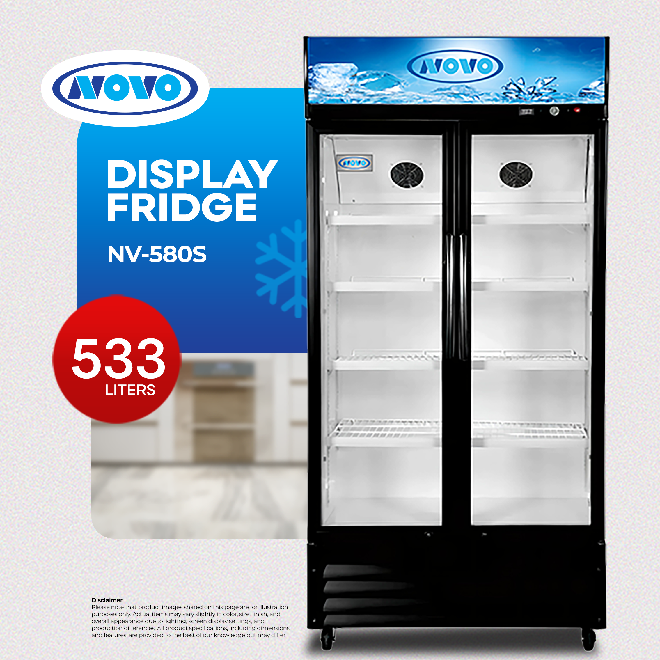 Novo Display Refrigerator