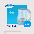 Novo 1.8L Glass Electric Kettle